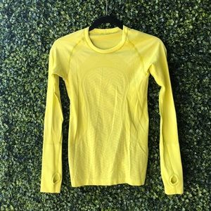 special ed swiftly - chevron print in citron